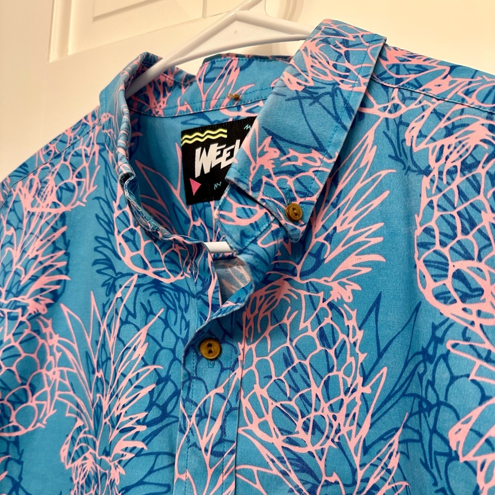 chubbies Short-Sleeve Button-Down with Pineapple … - image 2